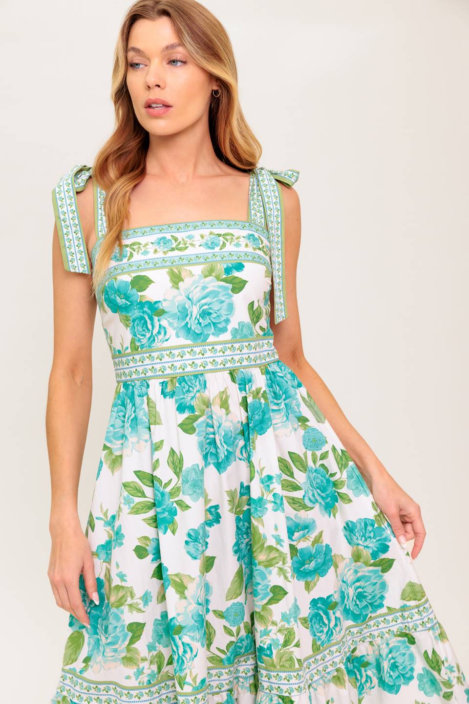 WRITTEN IN THE SKY WOVEN MIDI DRESS Flying Tomato